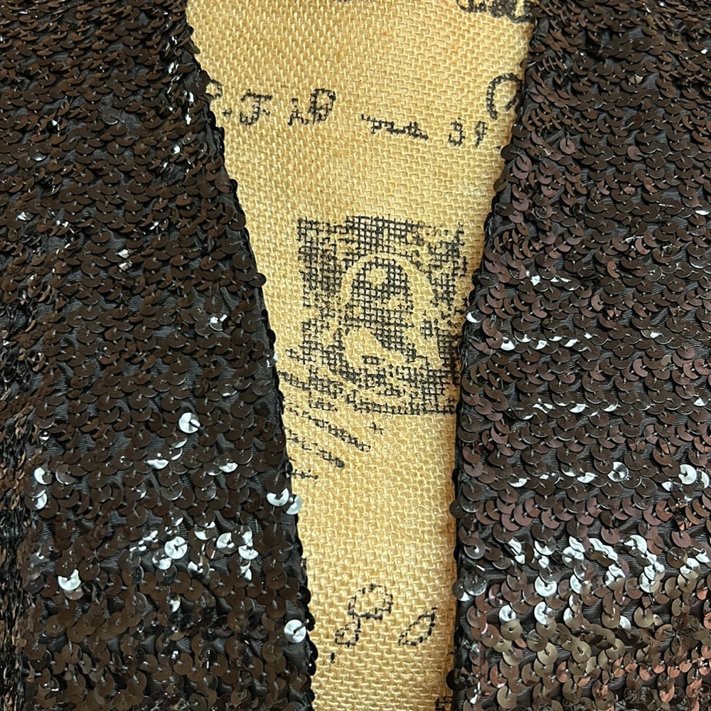 Sequined, Lined Jacket Size Medium. - image 2